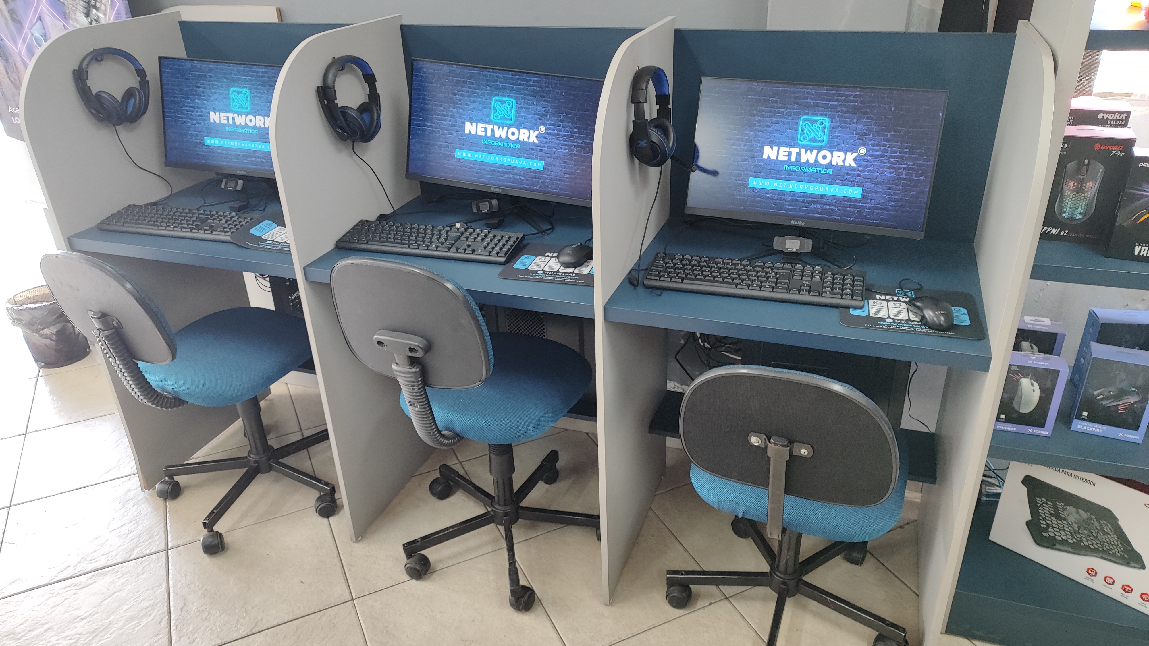 Ambiente da Lan House Network
